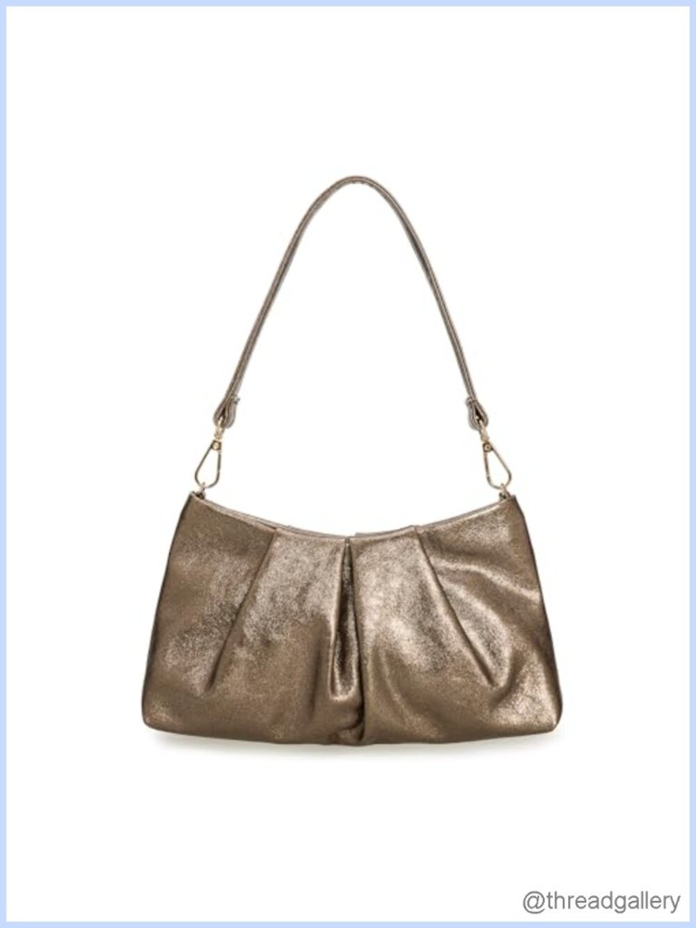 Women Pleated PU Clutch Dressy Formal Handbag with Detachable Straps